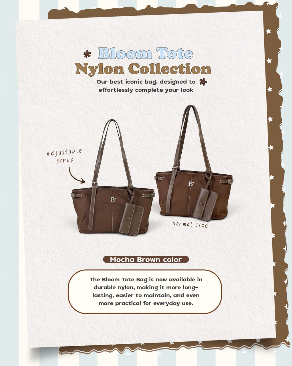 [獨家代理] [OBAGHOUSE] THE BLOOM TOTE ★NYLON★ COLLECTION_3 COLORS