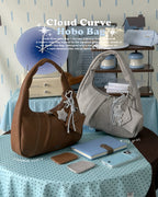 Bloom Cloud Curve Hobo Bag - 6colors