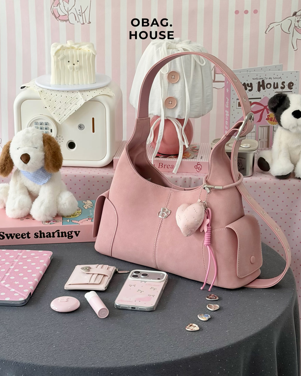 Bloom Curve Bag 🌷🌈 (shoulder/cross OK!!) - 6colors