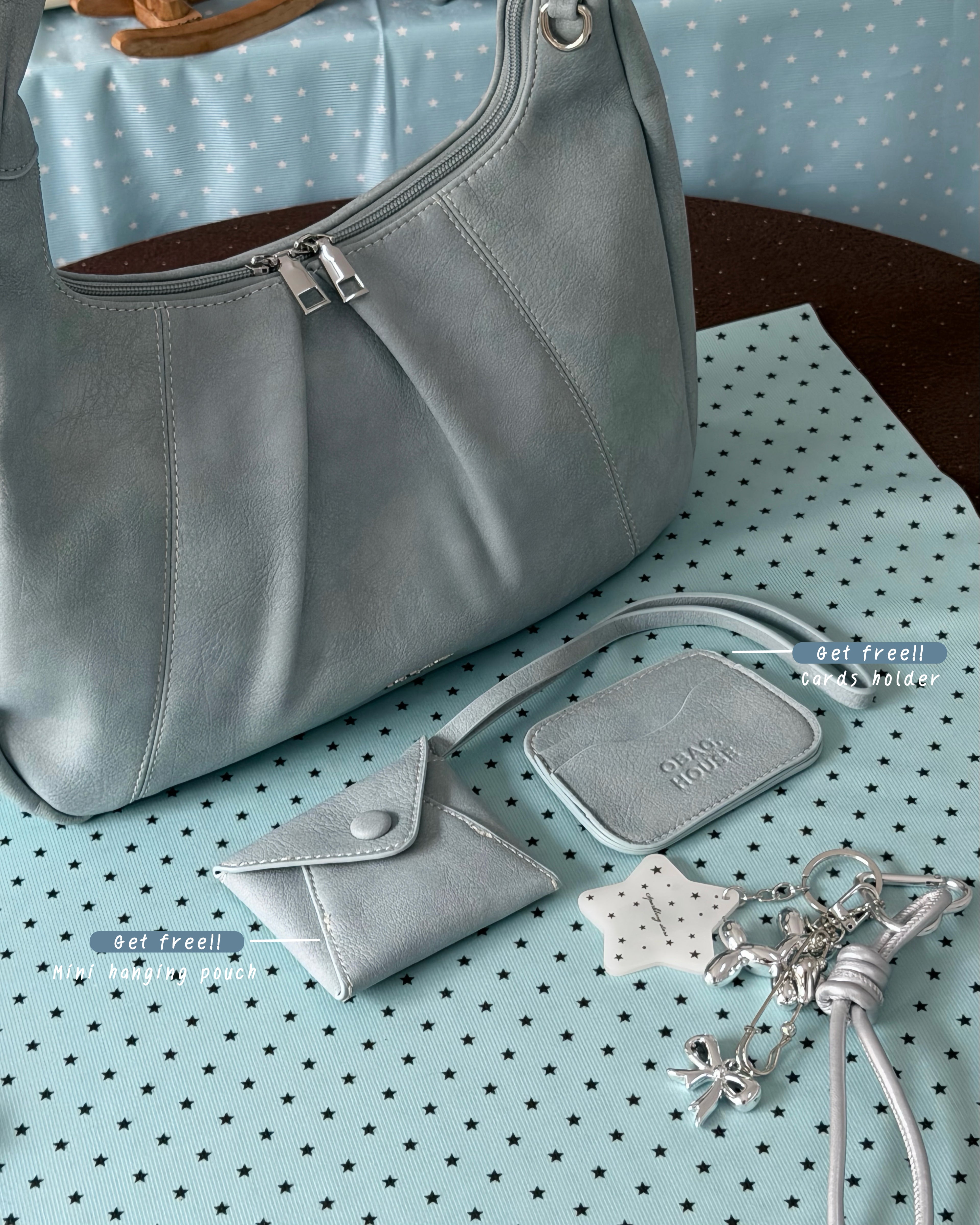 Bloom Cloud Curve Hobo Bag - 6colors
