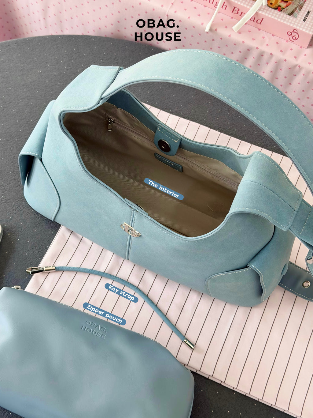 Bloom Curve Bag 🌷🌈 (shoulder/cross OK!!) - 6colors
