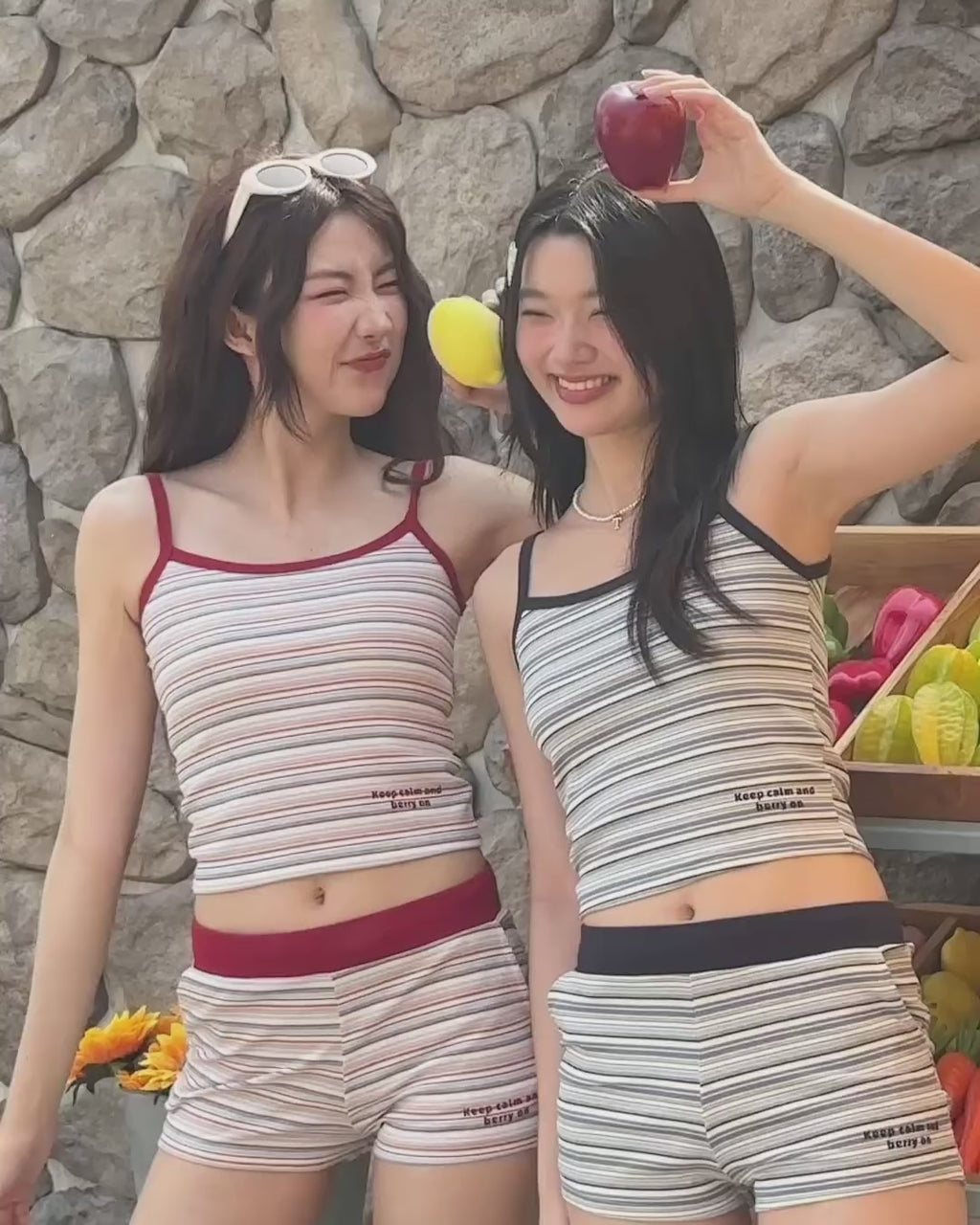 [th] grapefruit stripe set / 3colors (可單買!!)