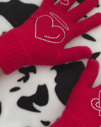 PINKCOWBAKERY Angel & Devil Gloves / Red