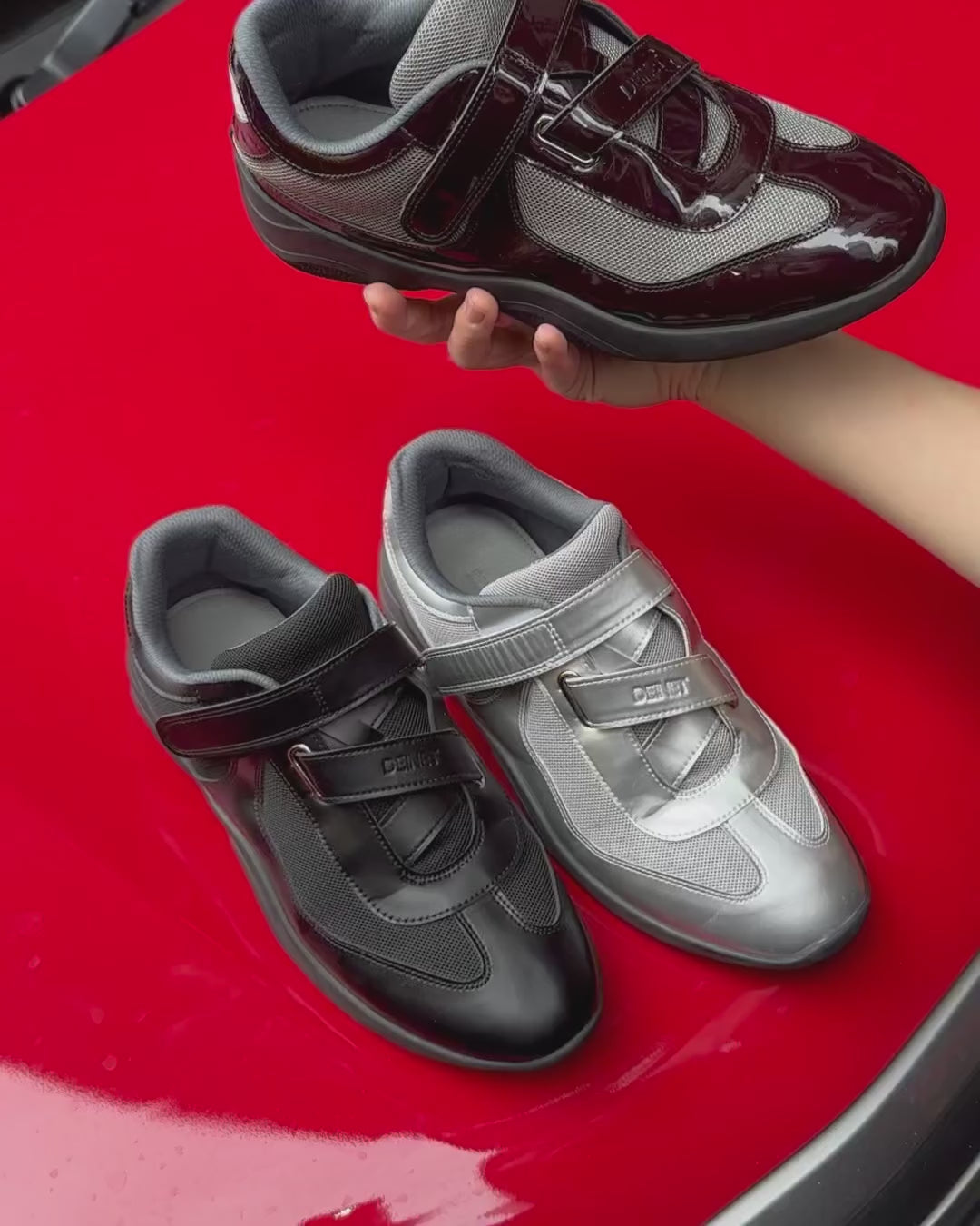 DEINET VELCRO SNEAKERS / 3COLORS