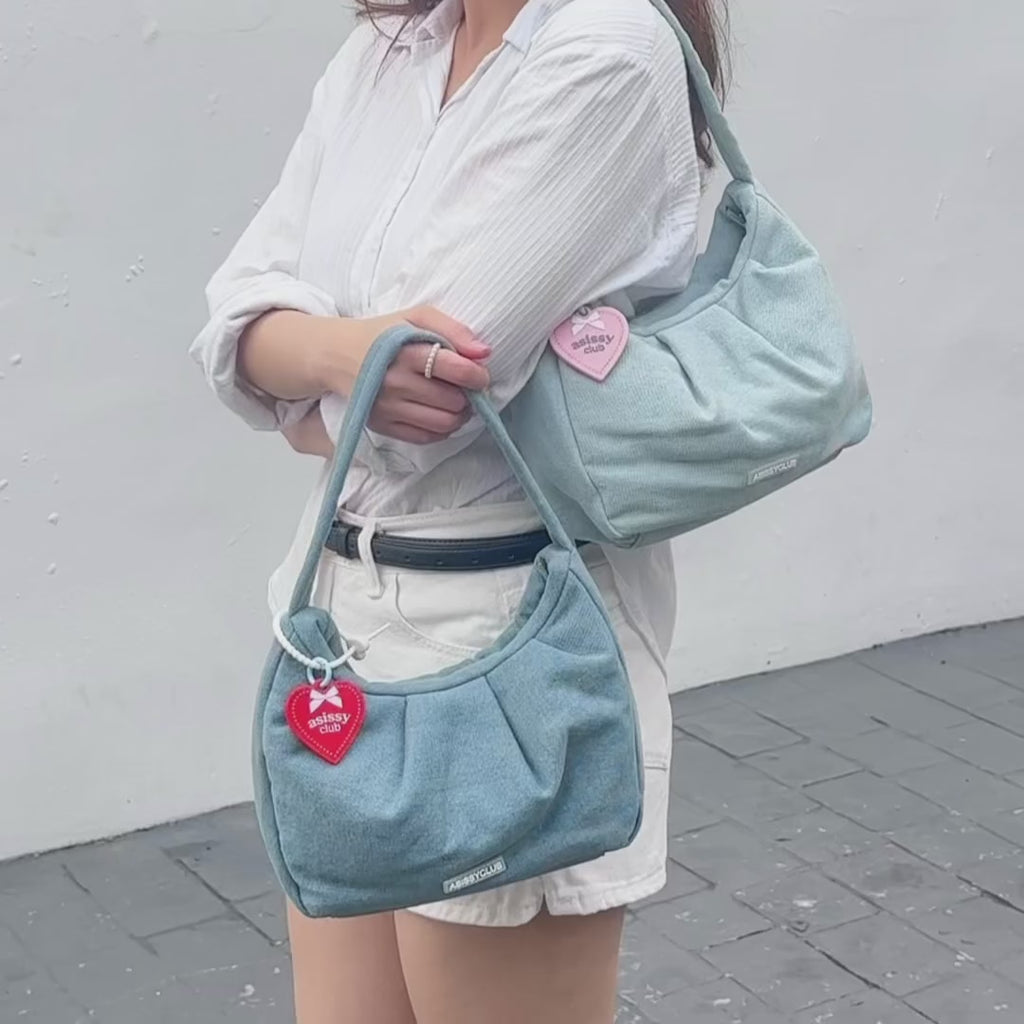 The Croissant Bag 🥐 - denim version💙🩵