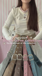 Bloom Curve Bag 🌷🌈 (shoulder/cross OK!!) - 6colors