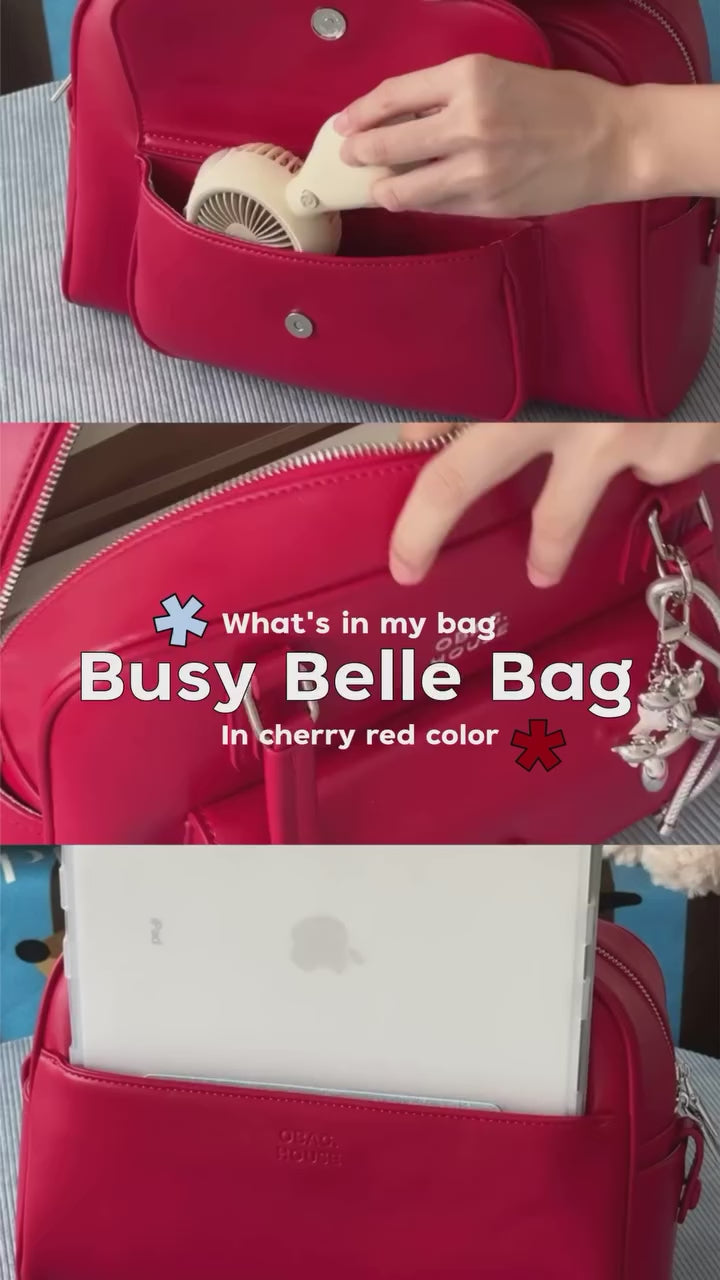 [獨家代理] the BusyBelle School Bag - Apple Red