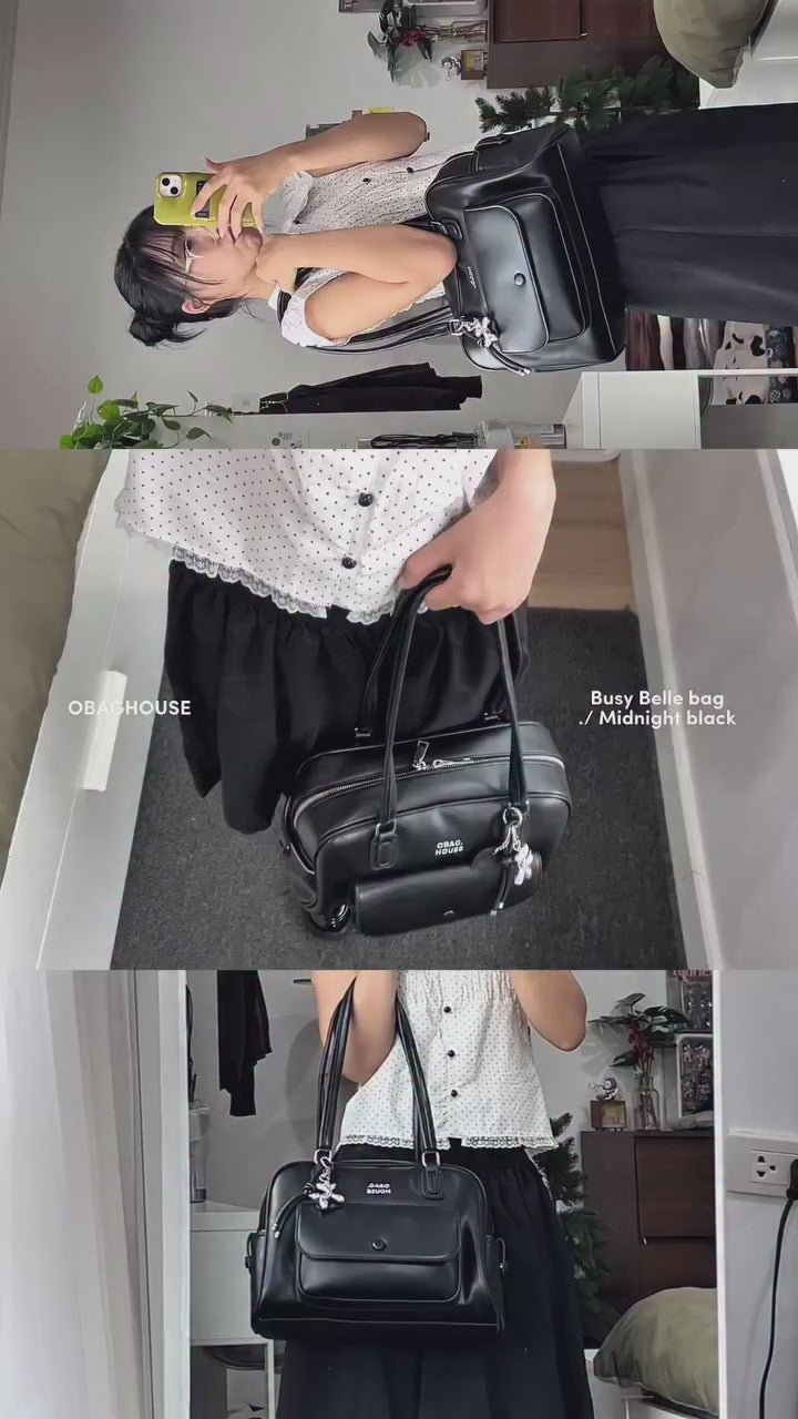 [獨家代理] the BusyBelle School Bag - Midnight Black