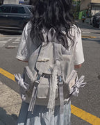 siweol Bow Backpack / Nylon Lavender Gray