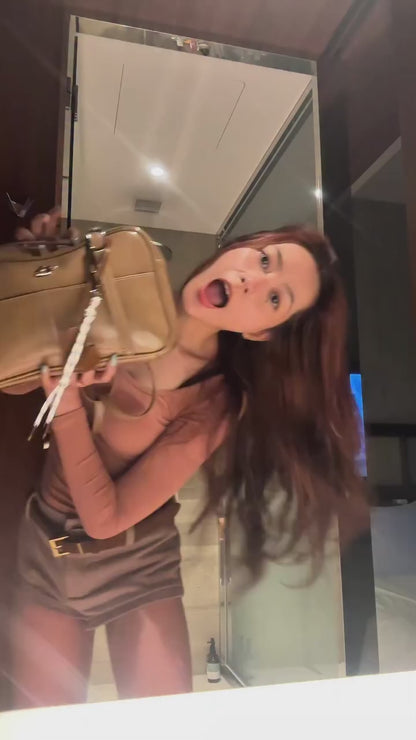 [香港現貨✨] [獨家代理🎀] The Babette Bread Shoulder Bag - Coffee Latte