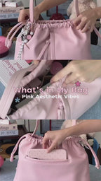 [香港現貨✨] the Dumpling Bag (drawstring) - Soft Pink