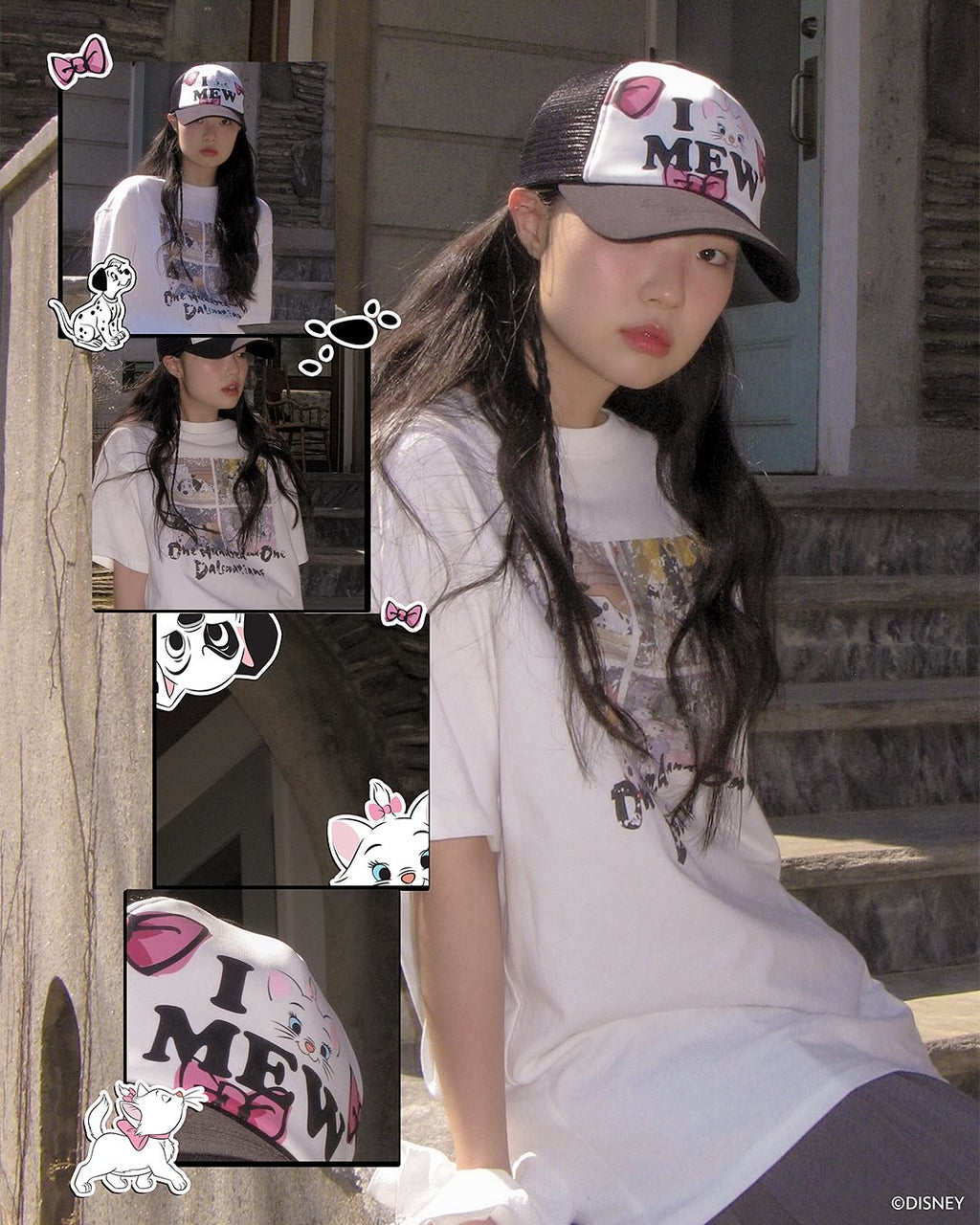 Ames-Worldwide x Disney DALMATIANS CARTOON TEE  / 2colors