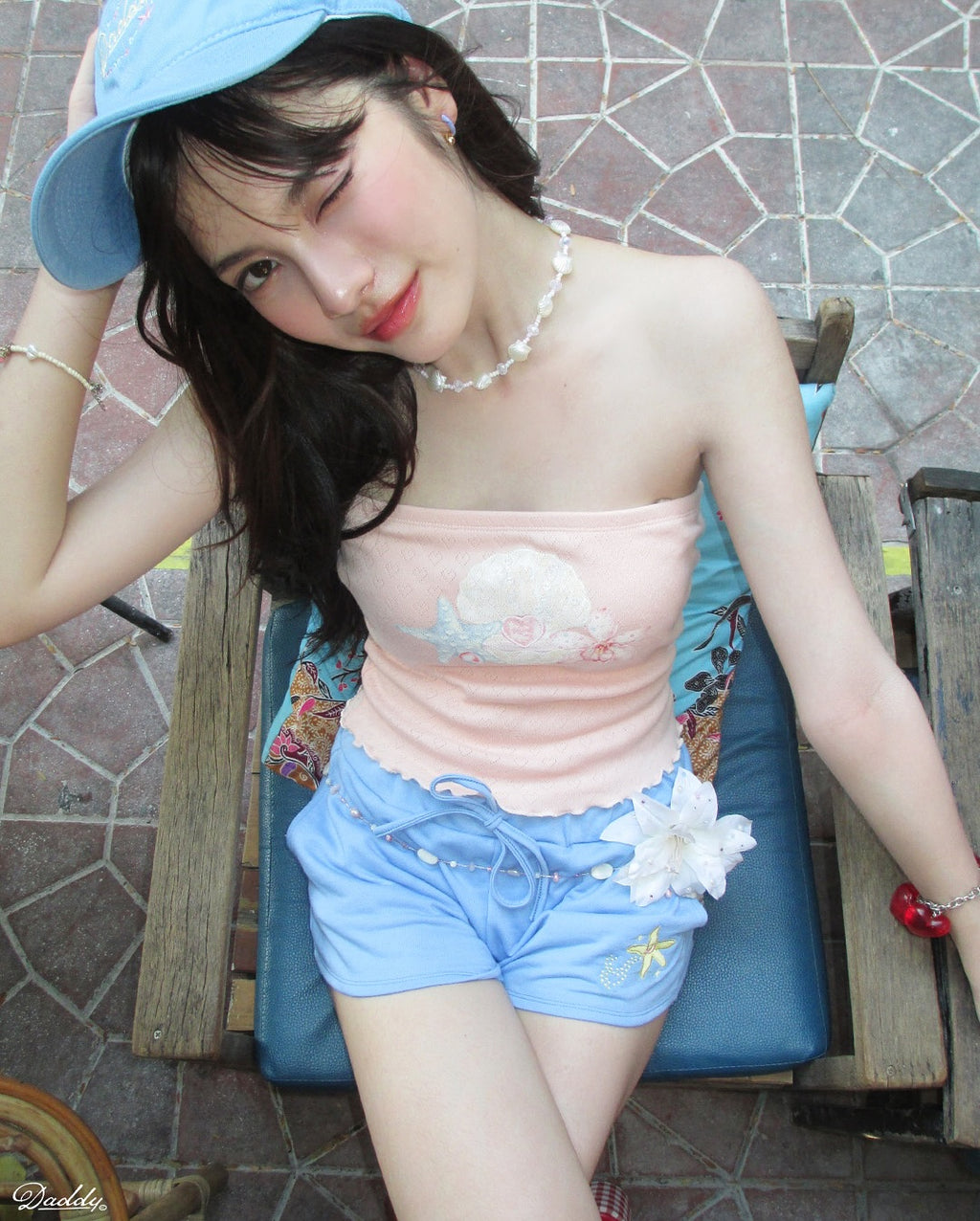 Daddy Seashell Dream Strapless Top / 2colors