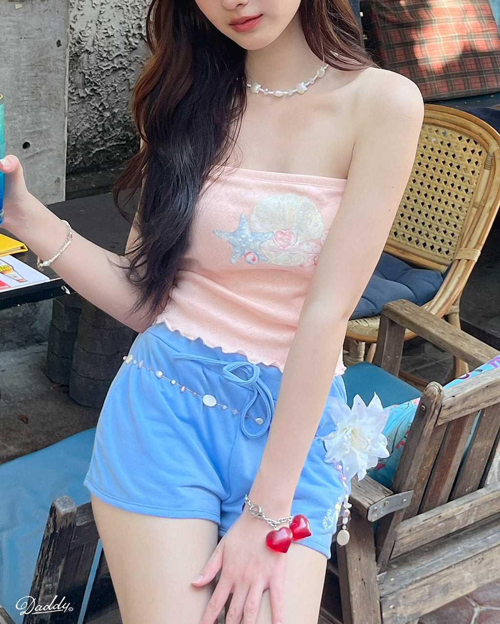 Daddy Seashell Dream Strapless Top / 2colors