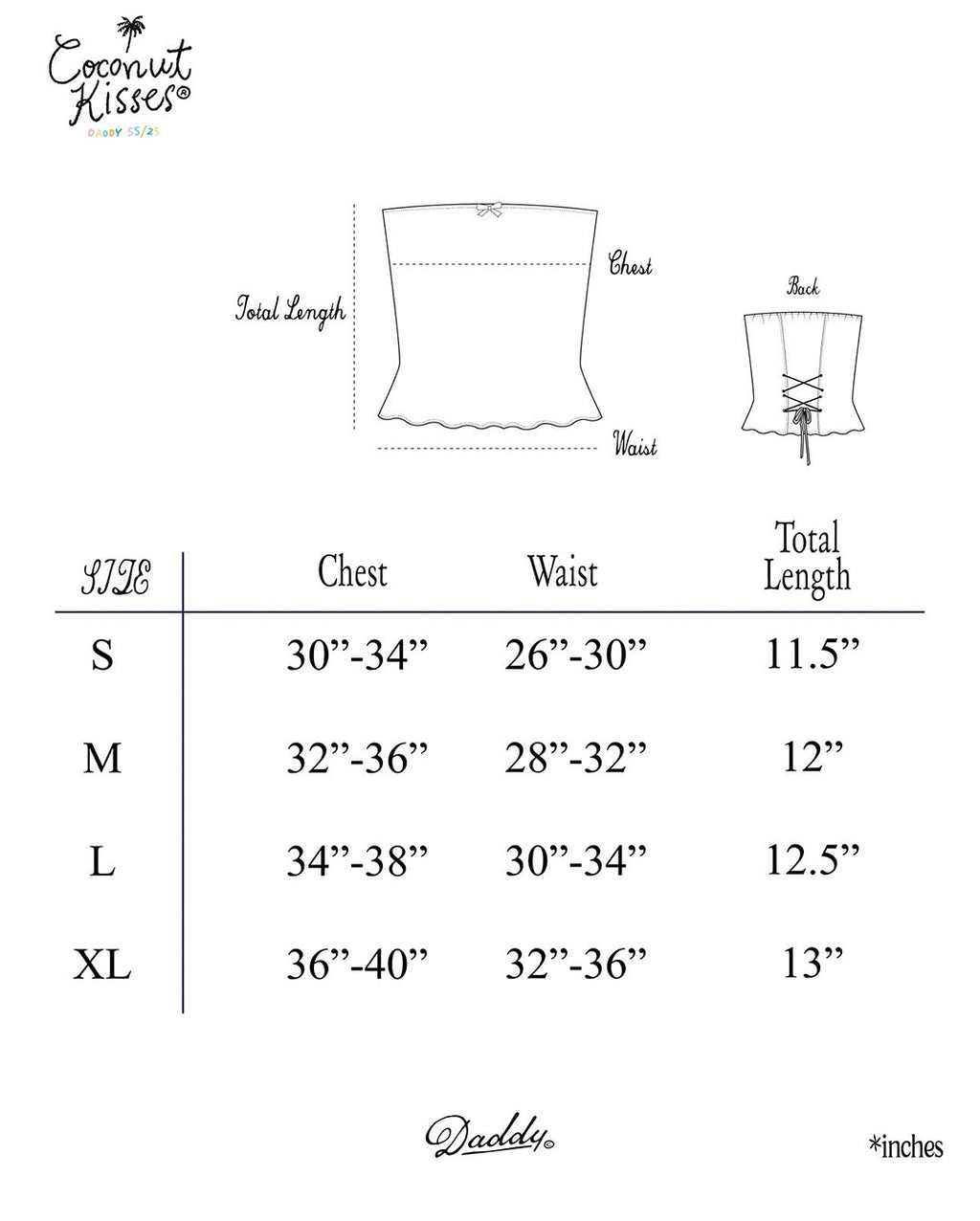 Daddy Seashell Dream Strapless Top / 2colors