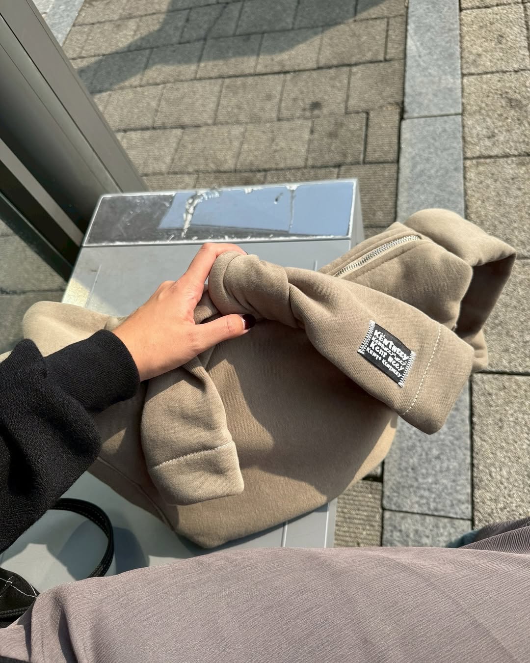 [官方代理💣] KENTNEEY 3-WAY SWEATER DAILY WINDY BAG - KHAKI PEANUT