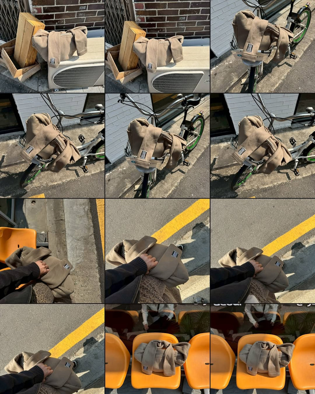 [官方代理💣] KENTNEEY 3-WAY SWEATER DAILY WINDY BAG - KHAKI PEANUT