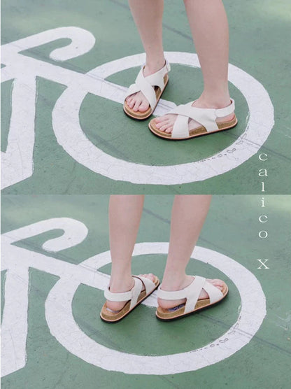 kuudoo CalicX Sandals black/white (size 35~45 available)