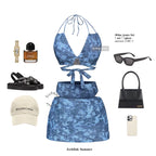 [香港現貨✨] iceblink Blue Jeans Bikini Set (3件套)