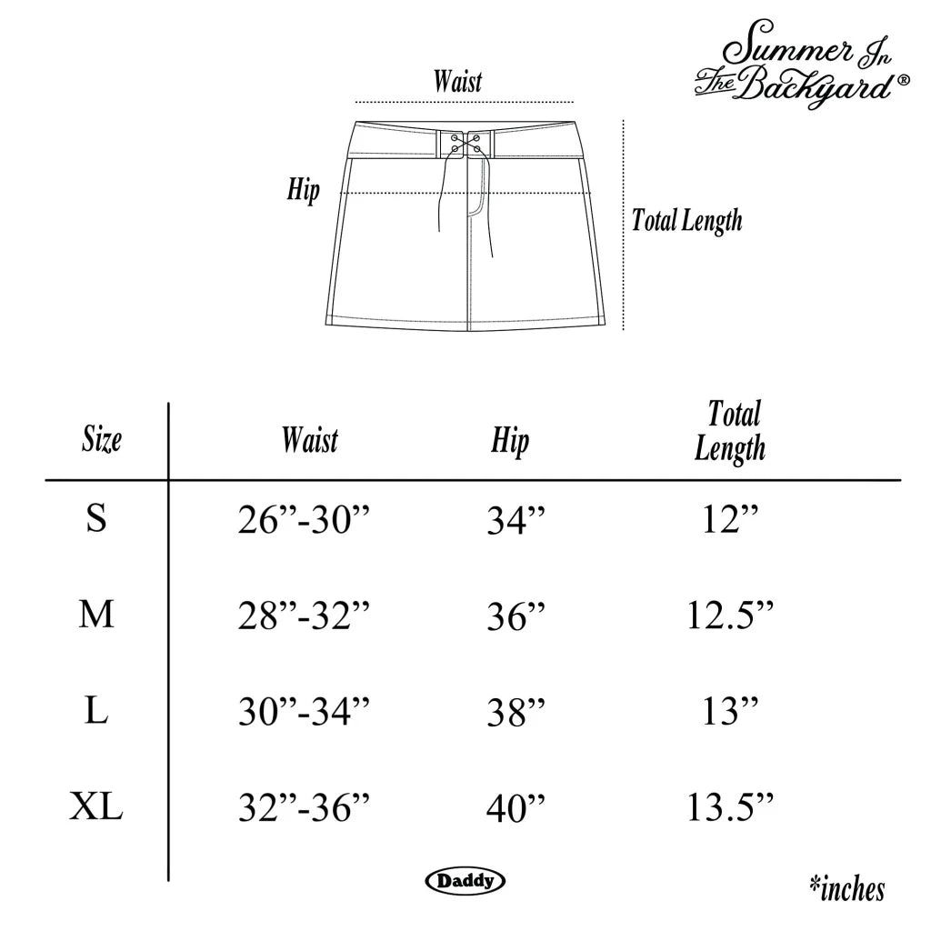 Daddy Hibiscus Skirt  / 4colors