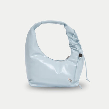 mrb Signature Shoulder Bag / Soft Blue (不規則造型腋下包✨)