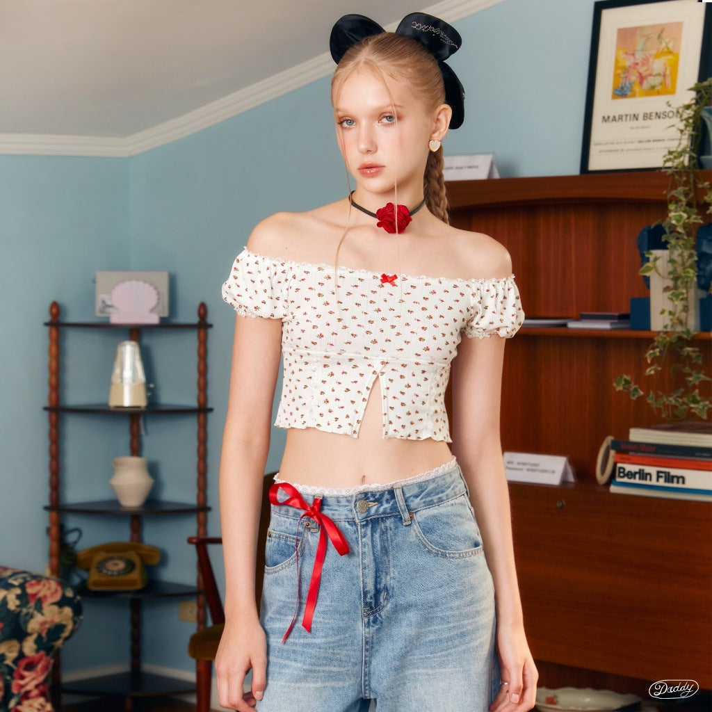 Daddy Marilyn Blouse Crop Top