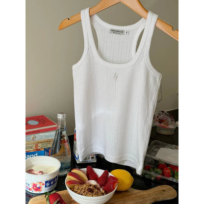 First Love Tank Top White