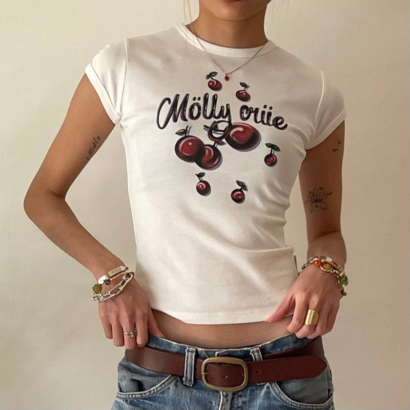 Molly cherry bomb baby tee