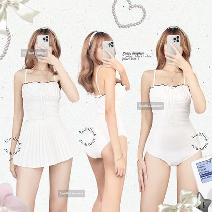 iceblink.bkk Robey Ops Swimsuit - black/white