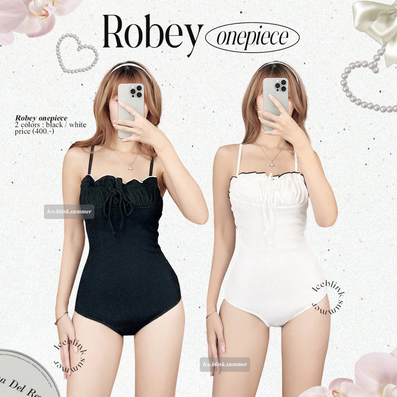 iceblink.bkk Robey Ops Swimsuit - black/white