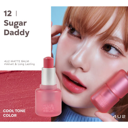 4U2 Matte Balm Lipstick - 14colors