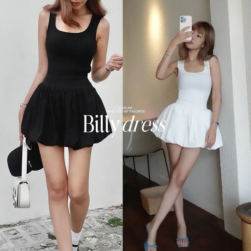 iceblink.bkk Billy Dress - black/white