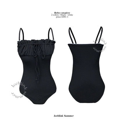 iceblink.bkk Robey Ops Swimsuit - black/white