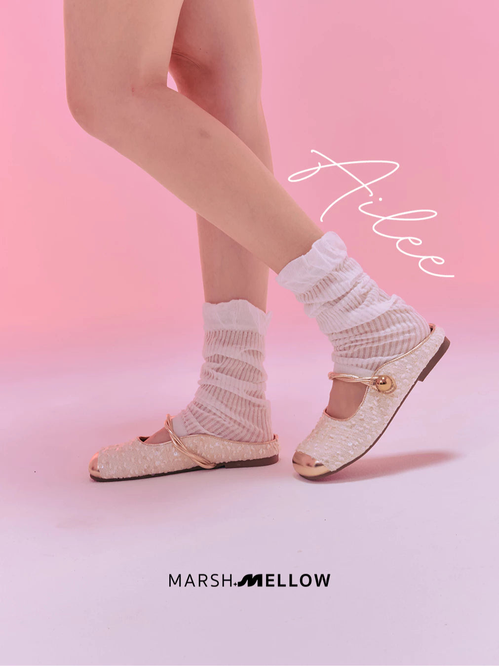 Marshmellow AILEE Mary Jane Flat