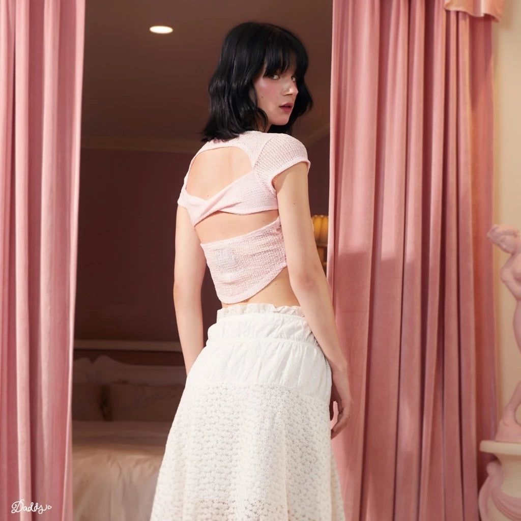 Daddy Virgin Mary Lace Top / 3colors