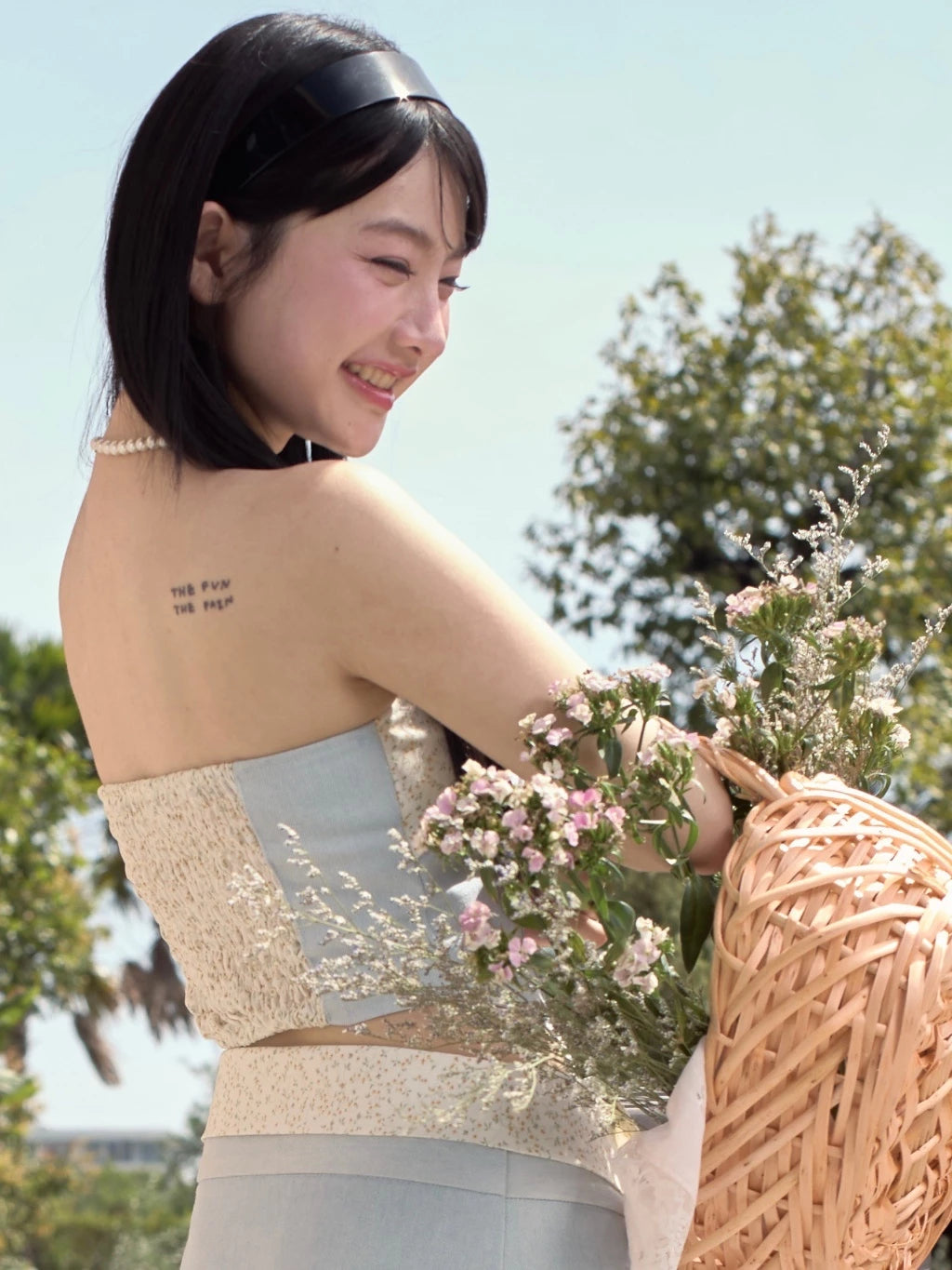 POKEE Lante Denim Top / 2colors