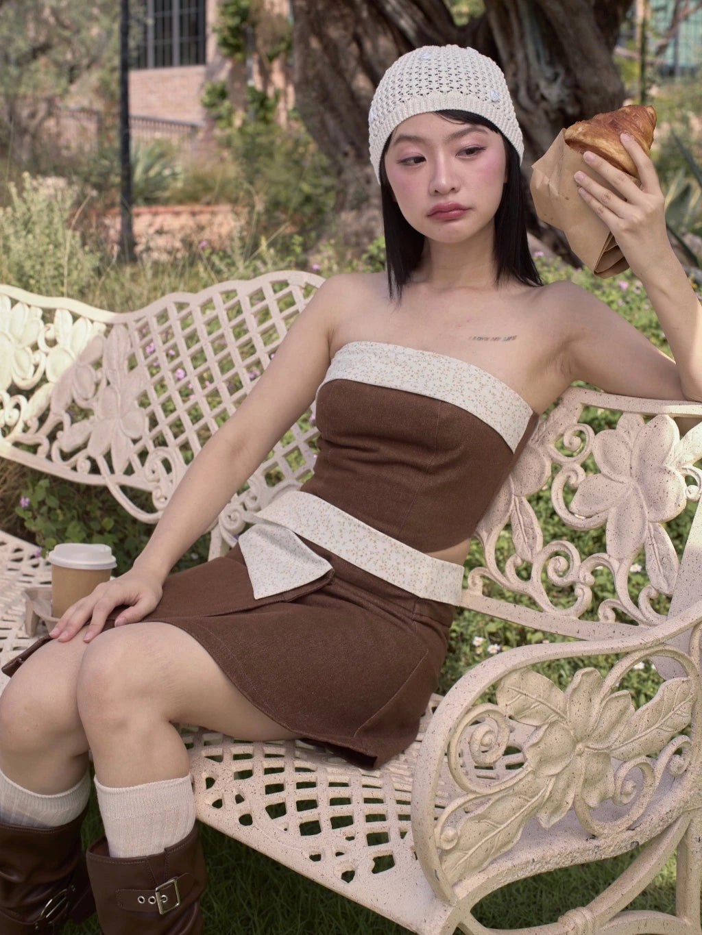 POKEE Lante Denim Top / 2colors