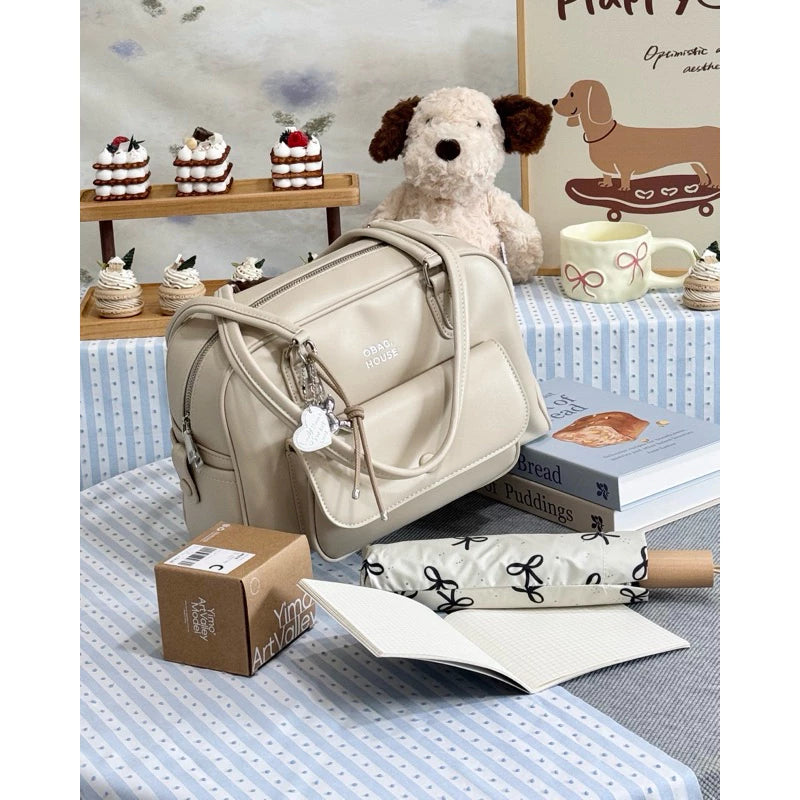 [獨家代理] the BusyBelle School Bag - Soy Milk