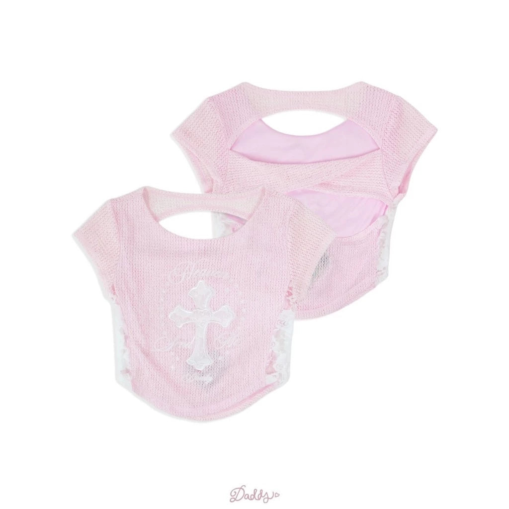 Daddy Virgin Mary Lace Top / 3colors