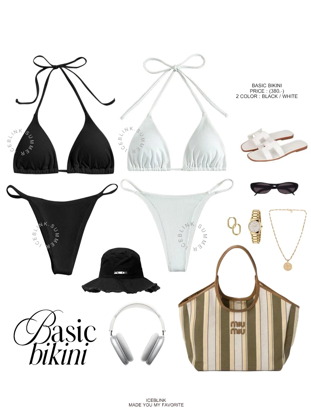 iceblink Basic Bikini - 2colors