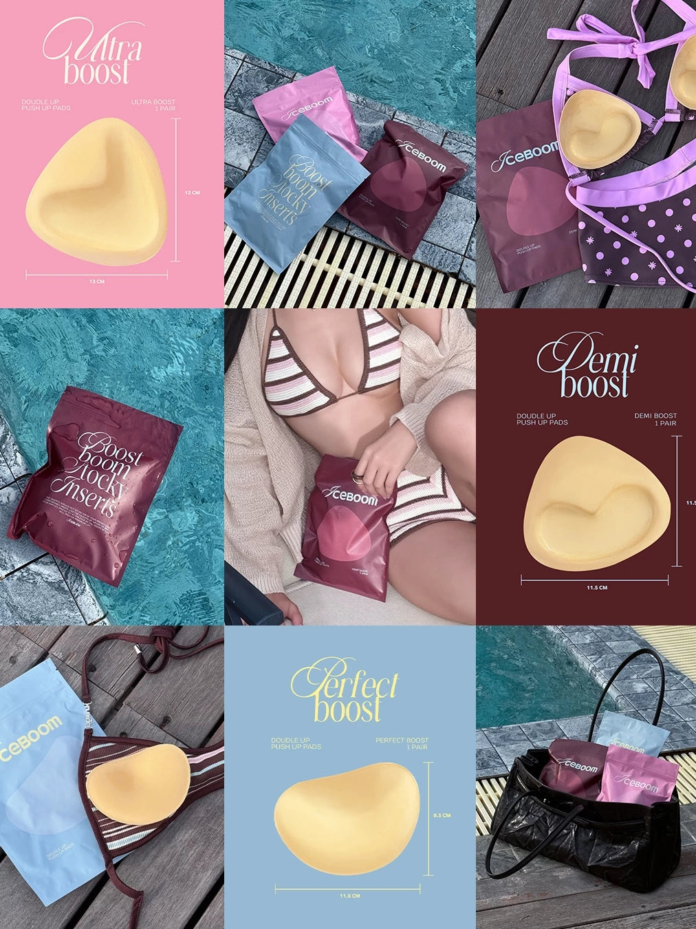 icebloom 雙面矽膠黏貼胸墊 💗 - 3款選擇