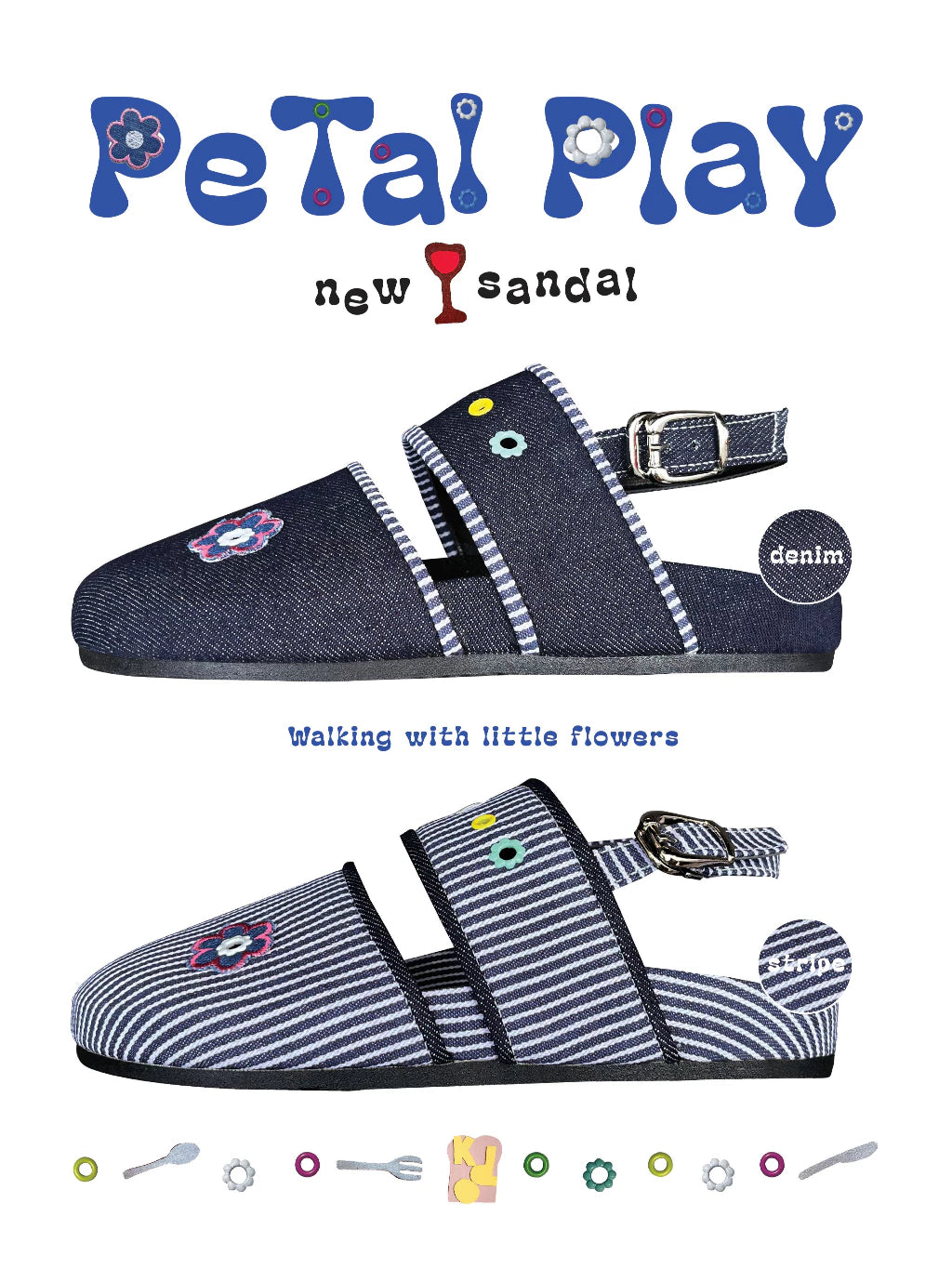 [KUUDOO] PETAL PLAY SANDAL_2 COLORS