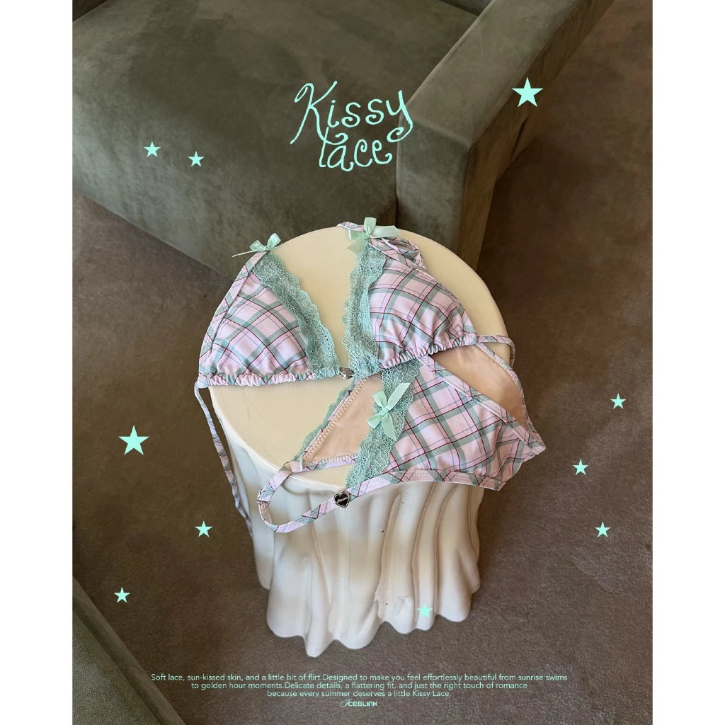[ICEBLINK] KISSY LACE BIKINI_PEPPERMINT